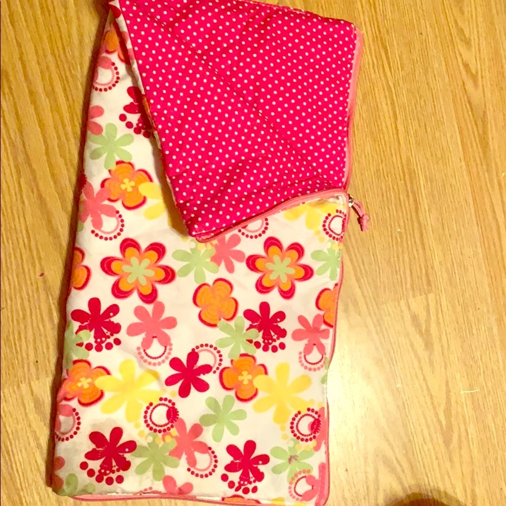 A girls dolls sleeping bag